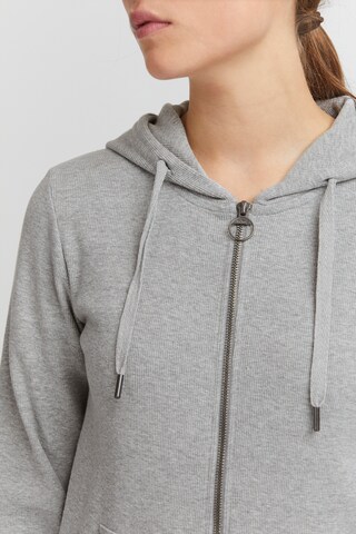 Oxmo Zip-Up Hoodie 'Lova' in Grey