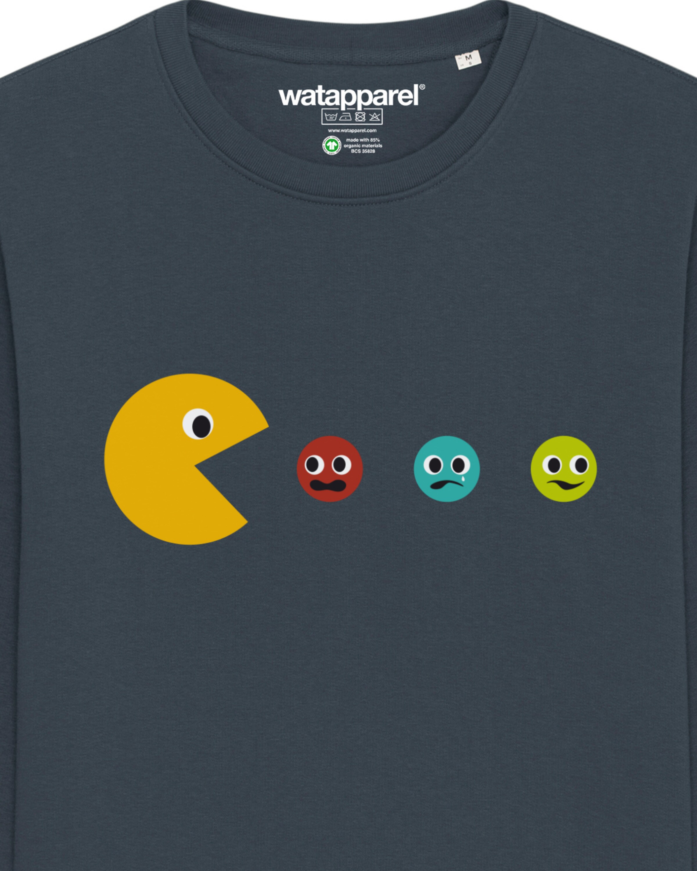 Sweat-shirt 'Pacmännchen' Watapparel en gris