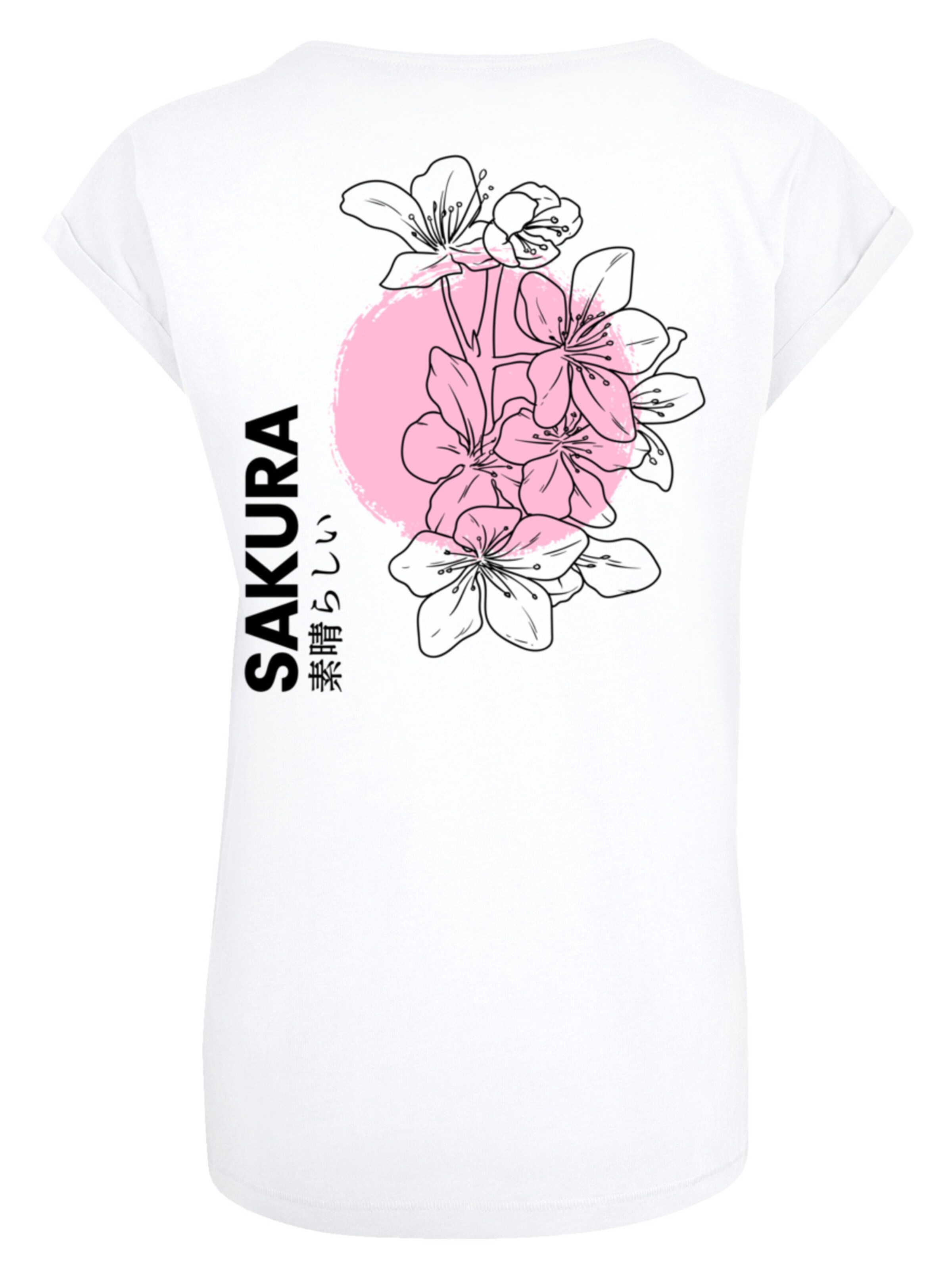 T-shirt 'Sakura Japan Grafik' F4NT4STIC en blanc