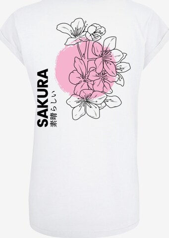 F4NT4STIC T-Shirt 'Sakura Japan Grafik' in Weiß