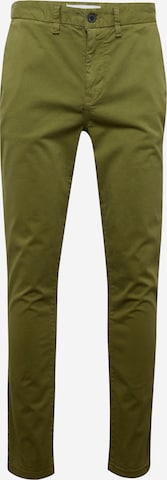 BURTON MENSWEAR LONDON Úzky strih Chino nohavice - Zelená: predná strana