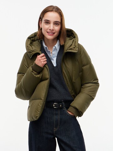 TOMMY HILFIGER Χειμερινό μπουφάν σε πράσινο: μπροστά
