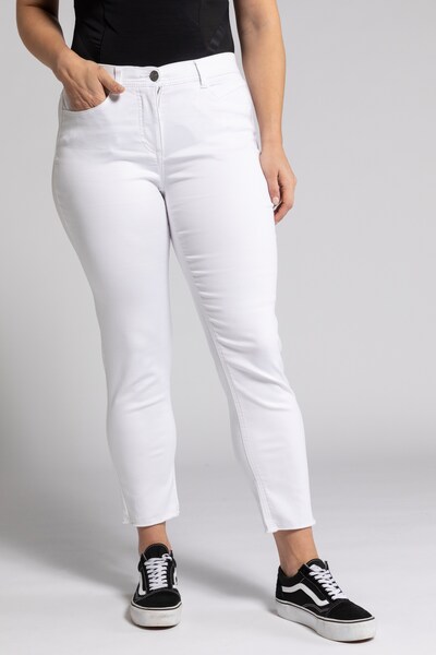 Ulla Popken Jeans in de kleur Wit, Modelweergave
