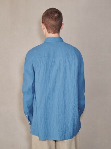 Next Comfort Fit Hemd in Blau