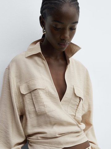 MANGO Blouse 'UTAH' in Beige