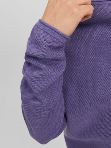 JACK & JONES Regular fit Sweater 'Hill' in Purple