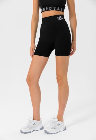 MOROTAI Skinny Sportshorts  'Naikan' in Schwarz