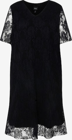 Ulla Popken Cocktail Dress in Black: front