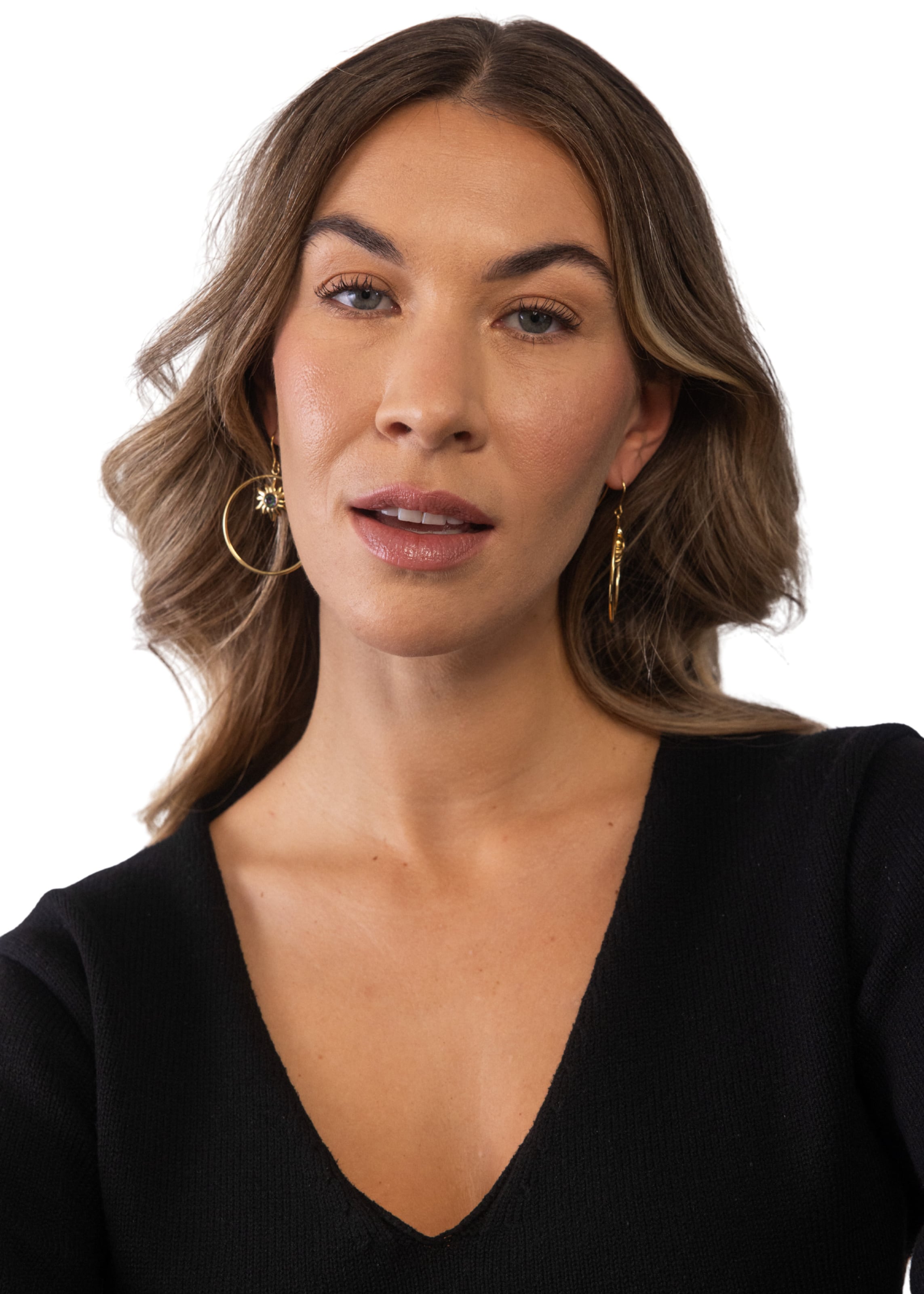 Boucles d'oreilles 'Luana' PURELEI en or : devant