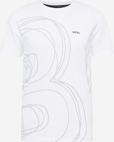 BOSS Green T-shirt i basalgrå / ljusgrå / vit, Produktvy