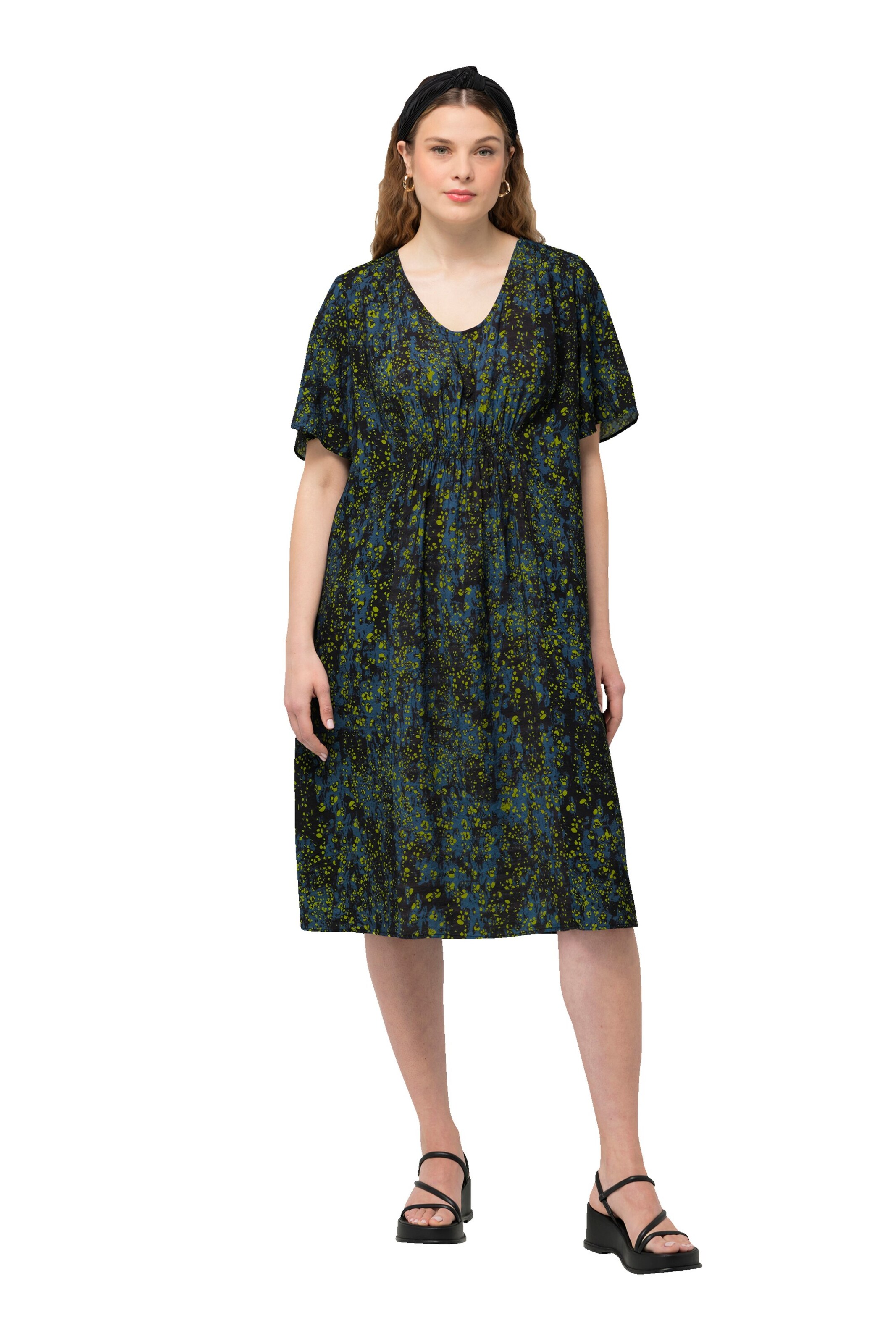 Ulla Popken Kleid in Blau: Vorderseite