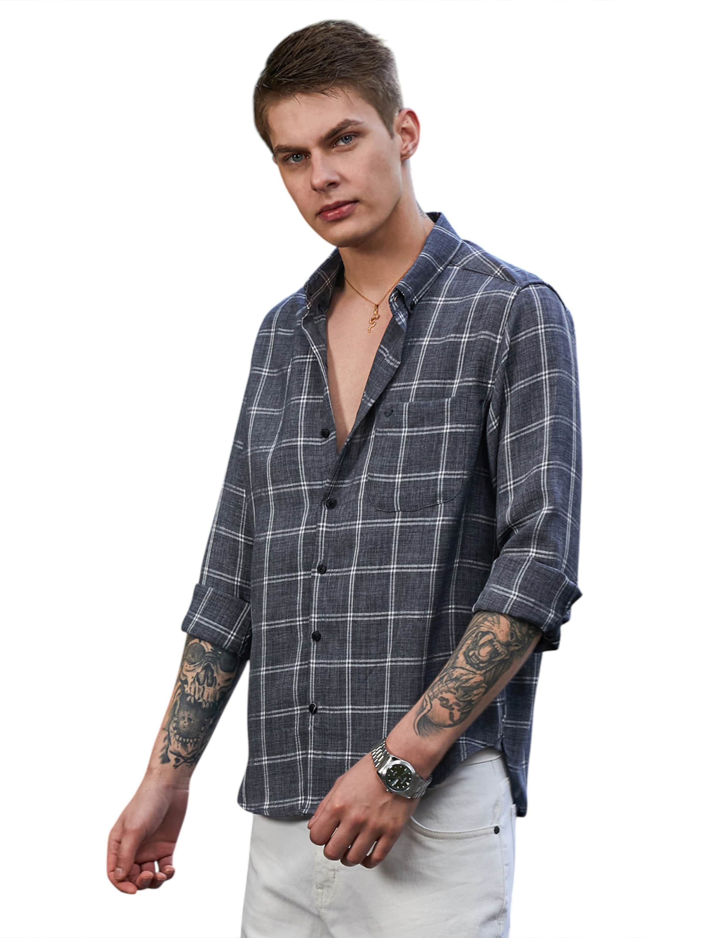 Campus SutraRegular Fit Košulja 'Jayleen' - siva boja