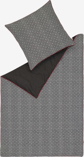 ESPRIT Bettbezug in grau / blutrot / schwarz / weiß, Produktansicht