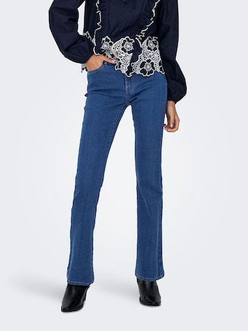 JDY Flared Jeans 'JDYKaren' in Blue: front