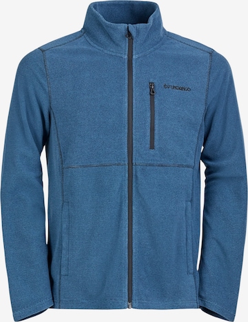 Fundango Fleecejacke 'Jeffrey Fullzip Fleece' in Blau: Vorderseite