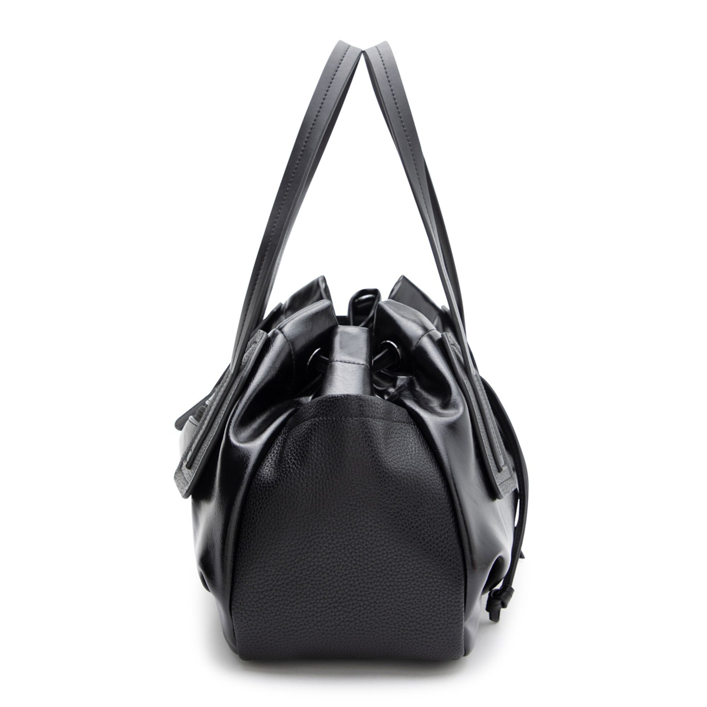 Poche ventrale 'Padma' L.CREDI en noir