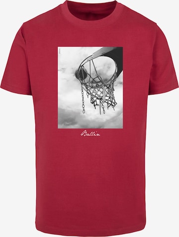 Mister Tee Shirt 'Ballin 2.0' in Red: front