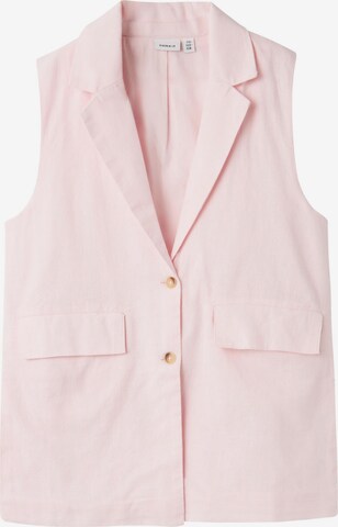 Gilet NAME IT en rose : devant