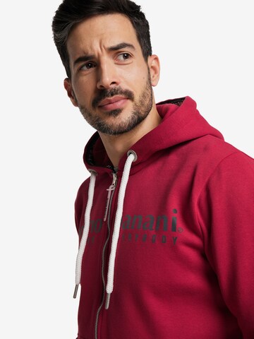 BRUNO BANANI Sweatjacke 'ALVARADO' in Rot