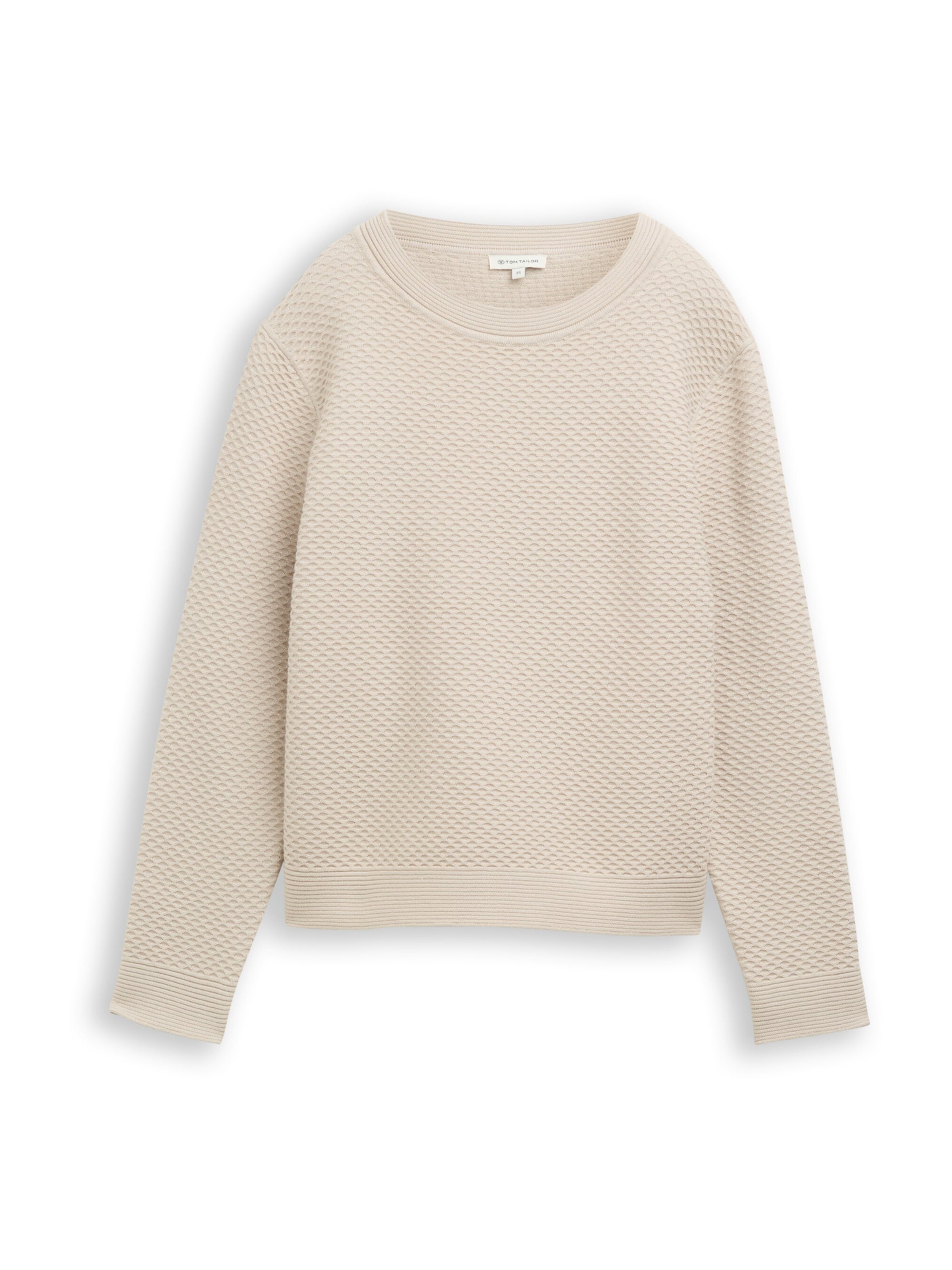 TOM TAILOR Pulover | rjava barva: sprednja stran