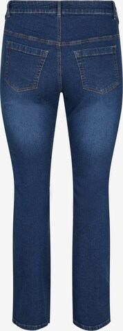 Zizzi Bootcut Jeans 'Ellen' in Blau