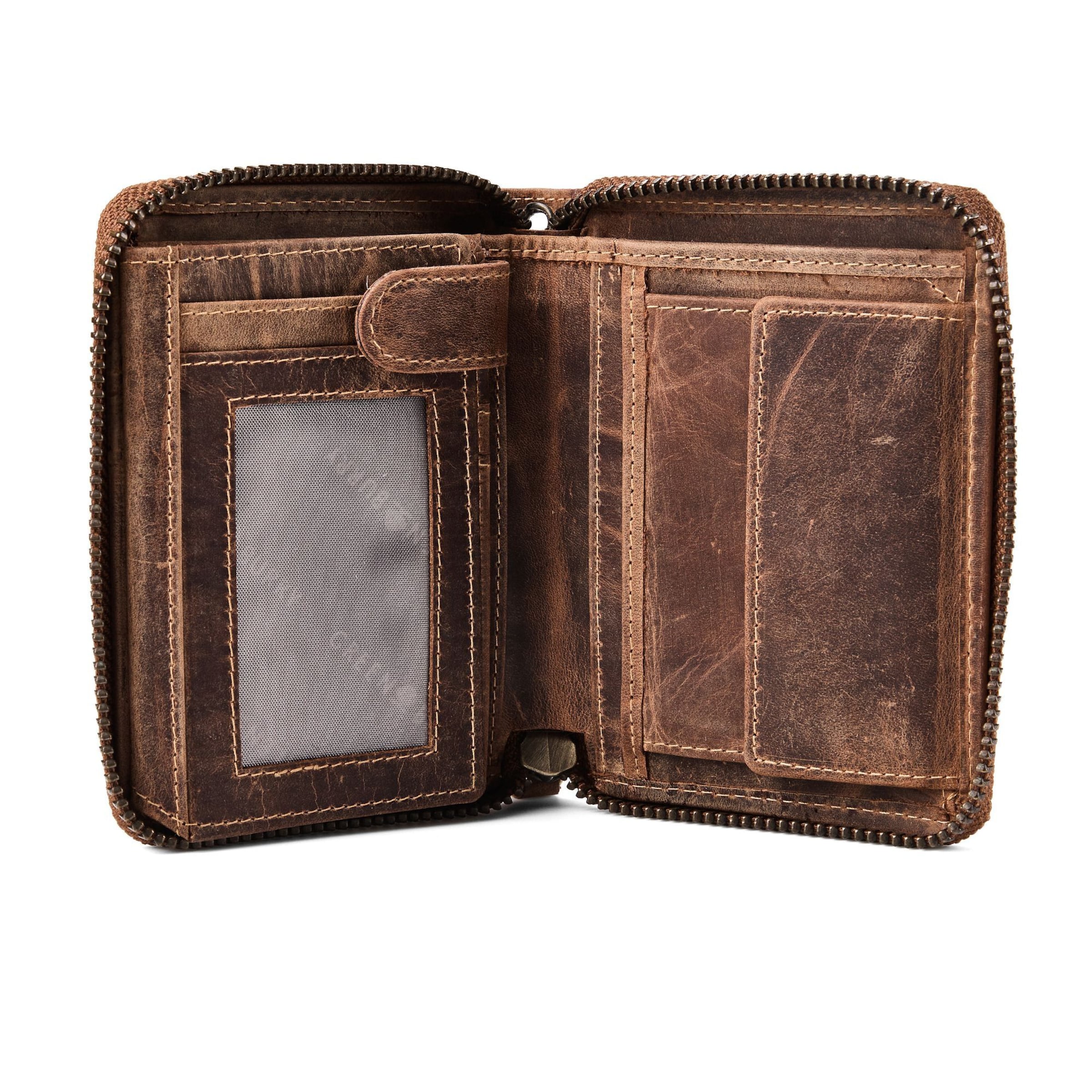 Porte-monnaies 'Biker' GREENBURRY en marron