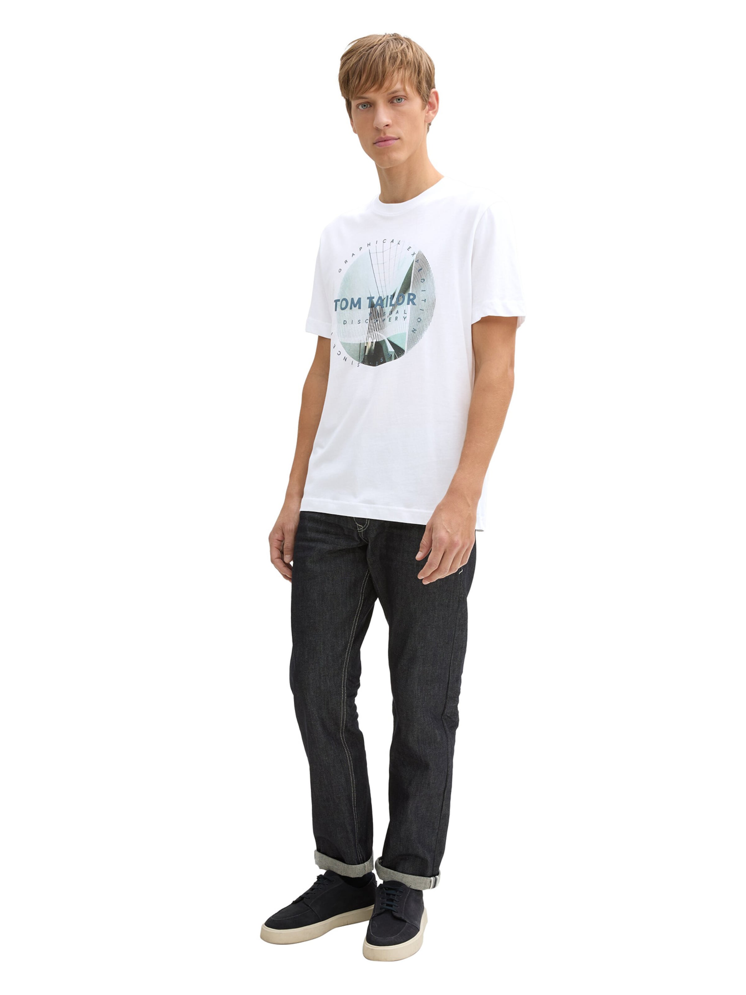 TOM TAILOR T-Shirt in Weiß