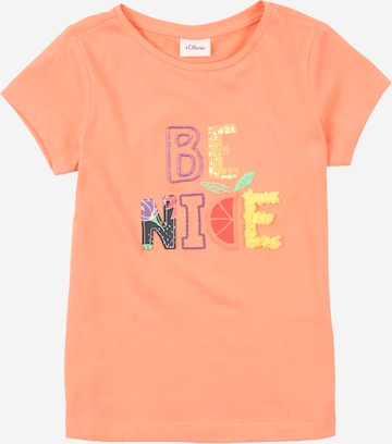 s.Oliver T-Shirt in Orange: Vorderseite