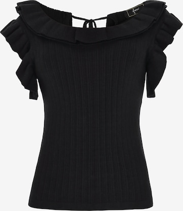 faina - Pullover em preto: frente