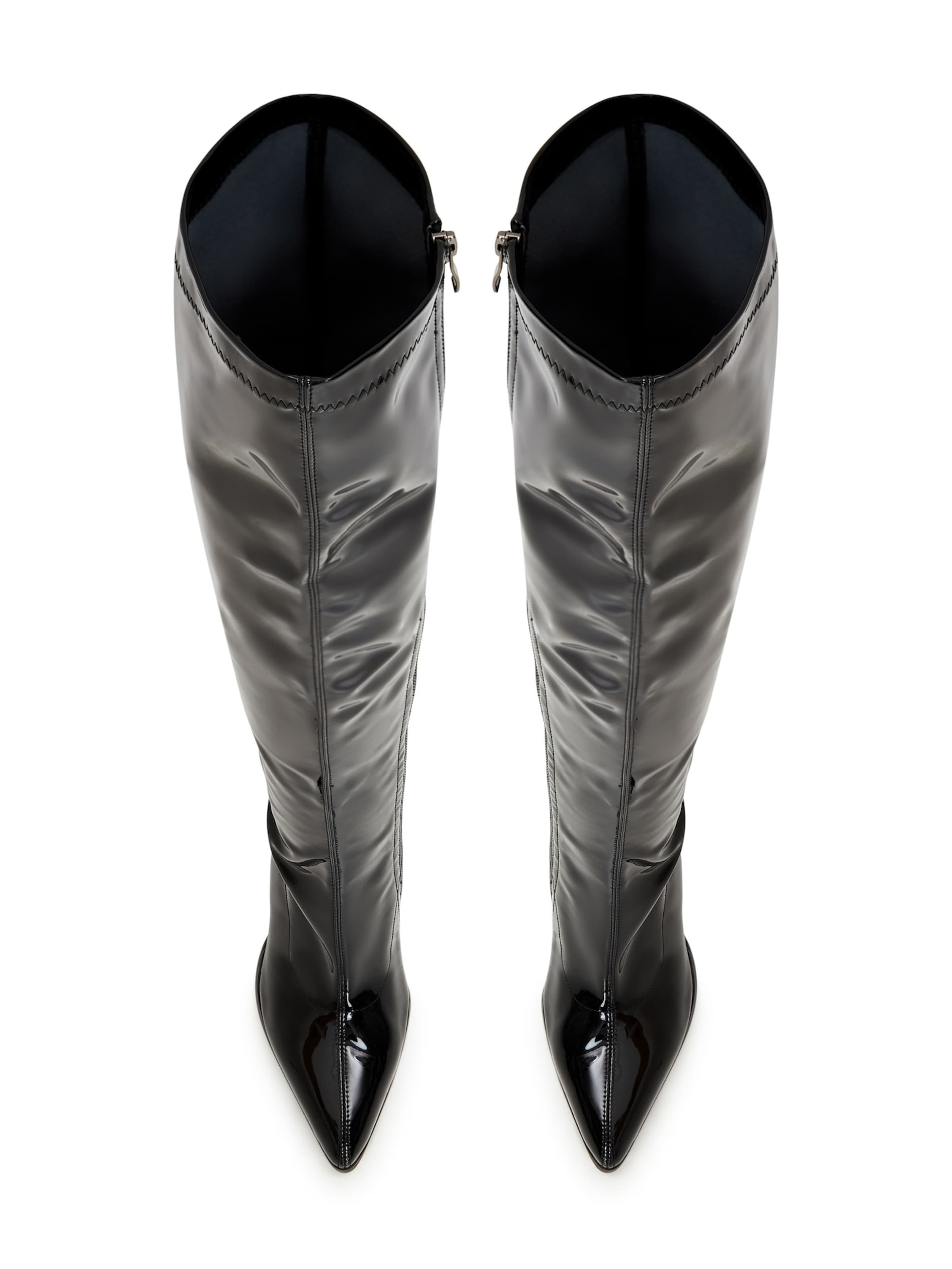 CESARE GASPARI Overknees in Schwarz