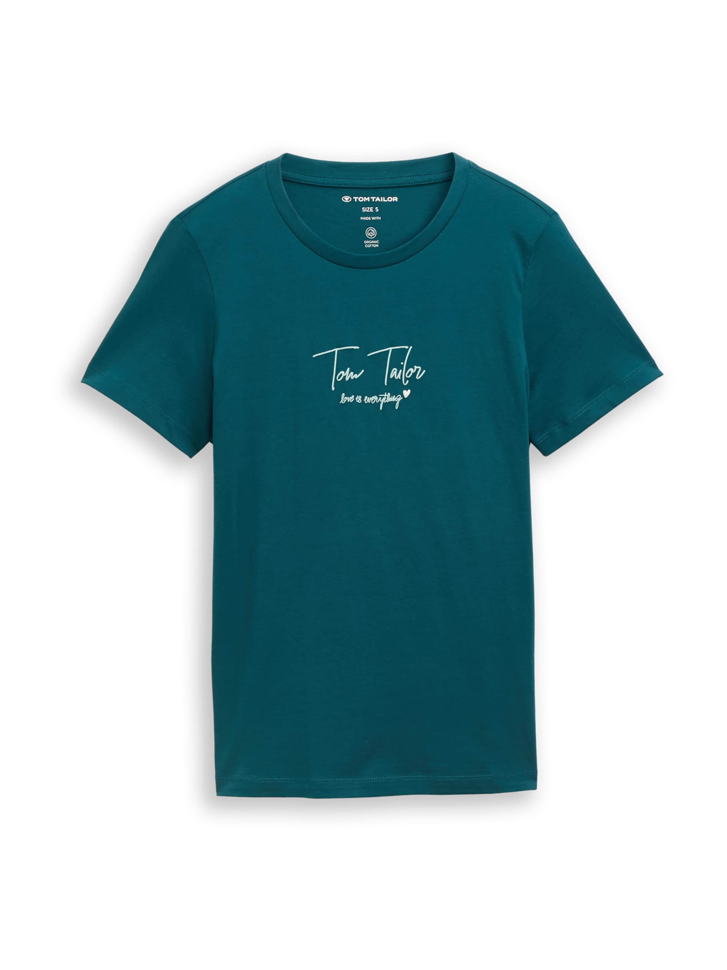Tricou de la TOM TAILOR pe verde: față