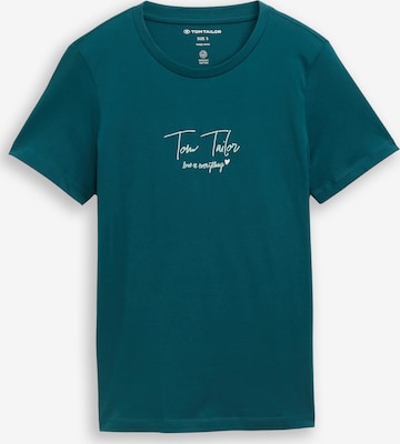 Tricou de la TOM TAILOR pe verde: față