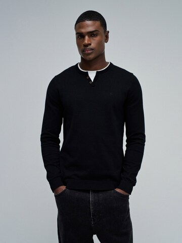 Pull-over Salsa Jeans en noir : devant