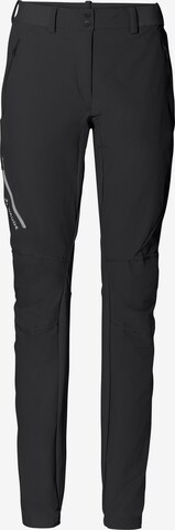 VAUDE Regular Workout Pants 'Scopi II' in Black: front
