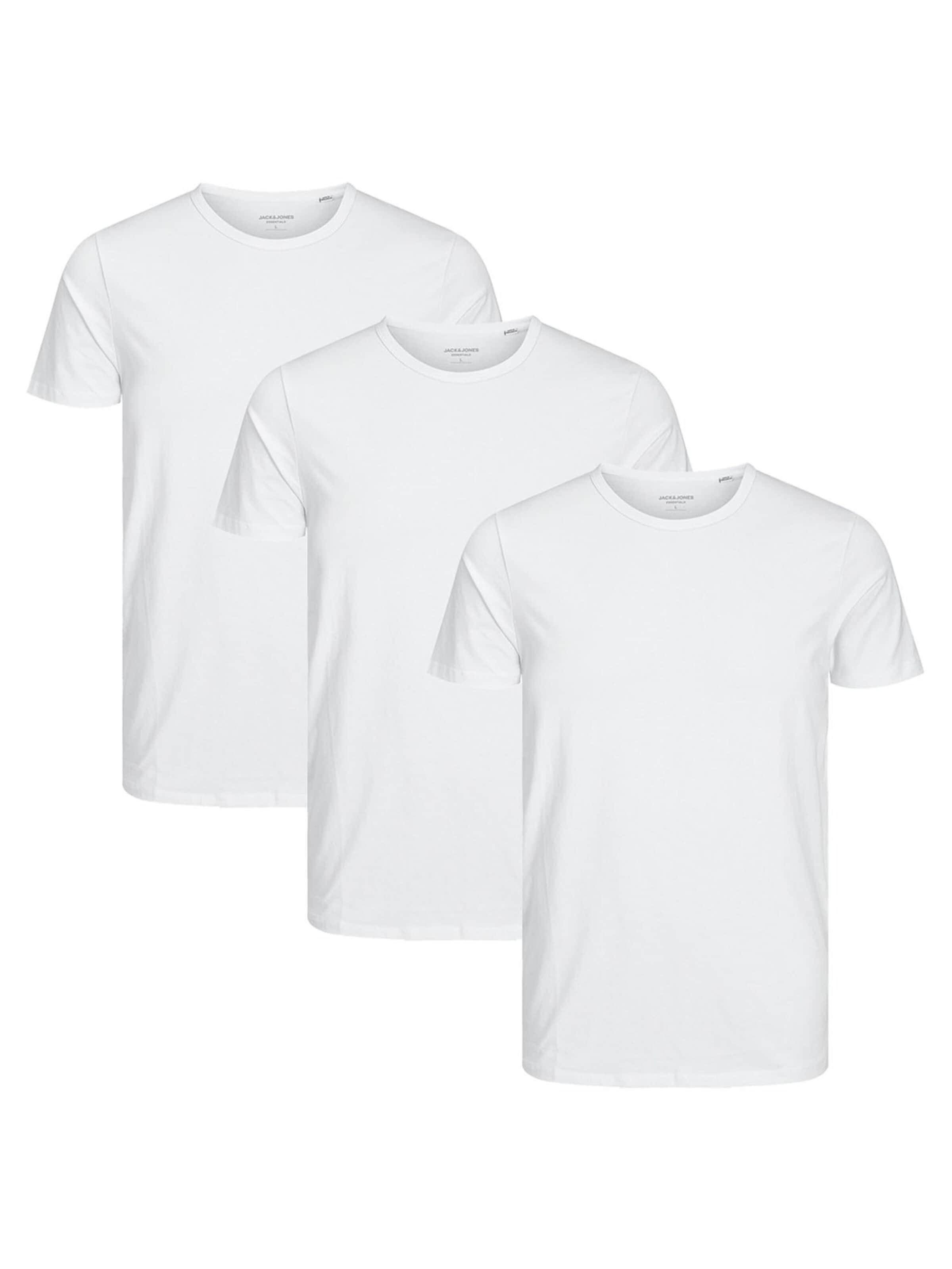 JACK & JONES Shirt 'Basic' in S in de kleur Wit, Productweergave