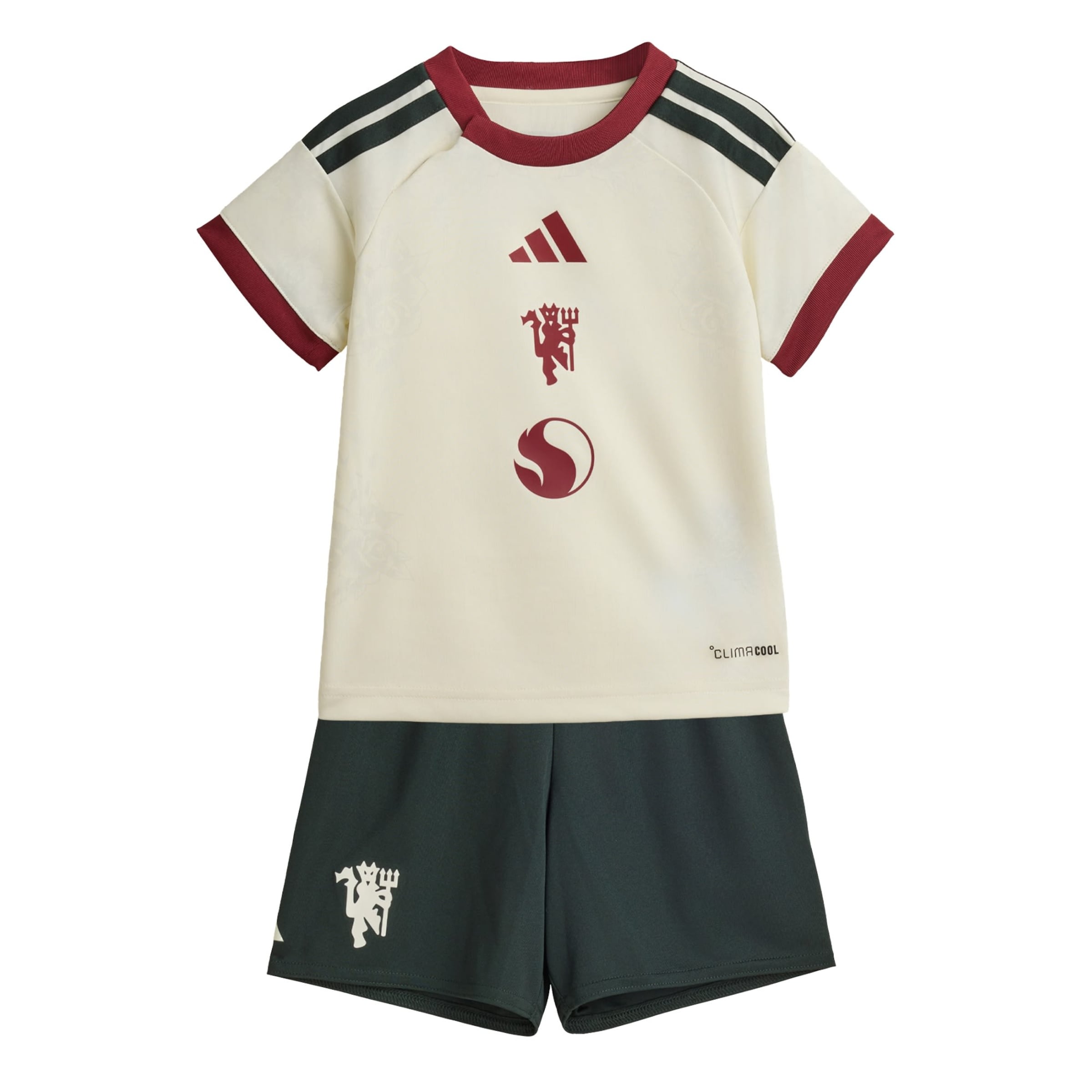 ADIDAS PERFORMANCE T-Shirt fonctionnel 'Manchester United 26/27' en 68 en beige / vert foncé / bordeaux, Vue avec produit