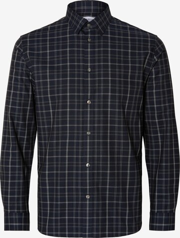 SELECTED HOMME Regular fit Button Up Shirt in Blue: front