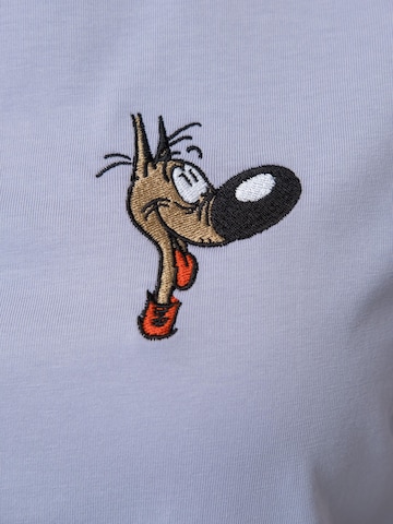 Bavarian Caps Shirt 'Lucky Luke: Rantanplan' in Purple