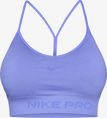 NIKE Спортивный бюстгальтер в Синий: спереди