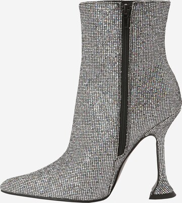 Public Desire Ankle Boots 'ARABELE' in Silver