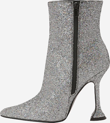 Public Desire Ankle Boots 'ARABELE' in Silver