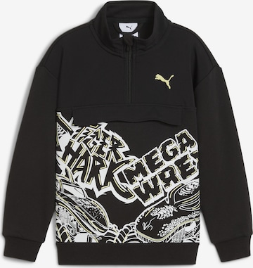PUMA Sweatshirt 'PUMA x HOT WHEELS™ MONSTER TRUCKS' in Zwart: voorkant
