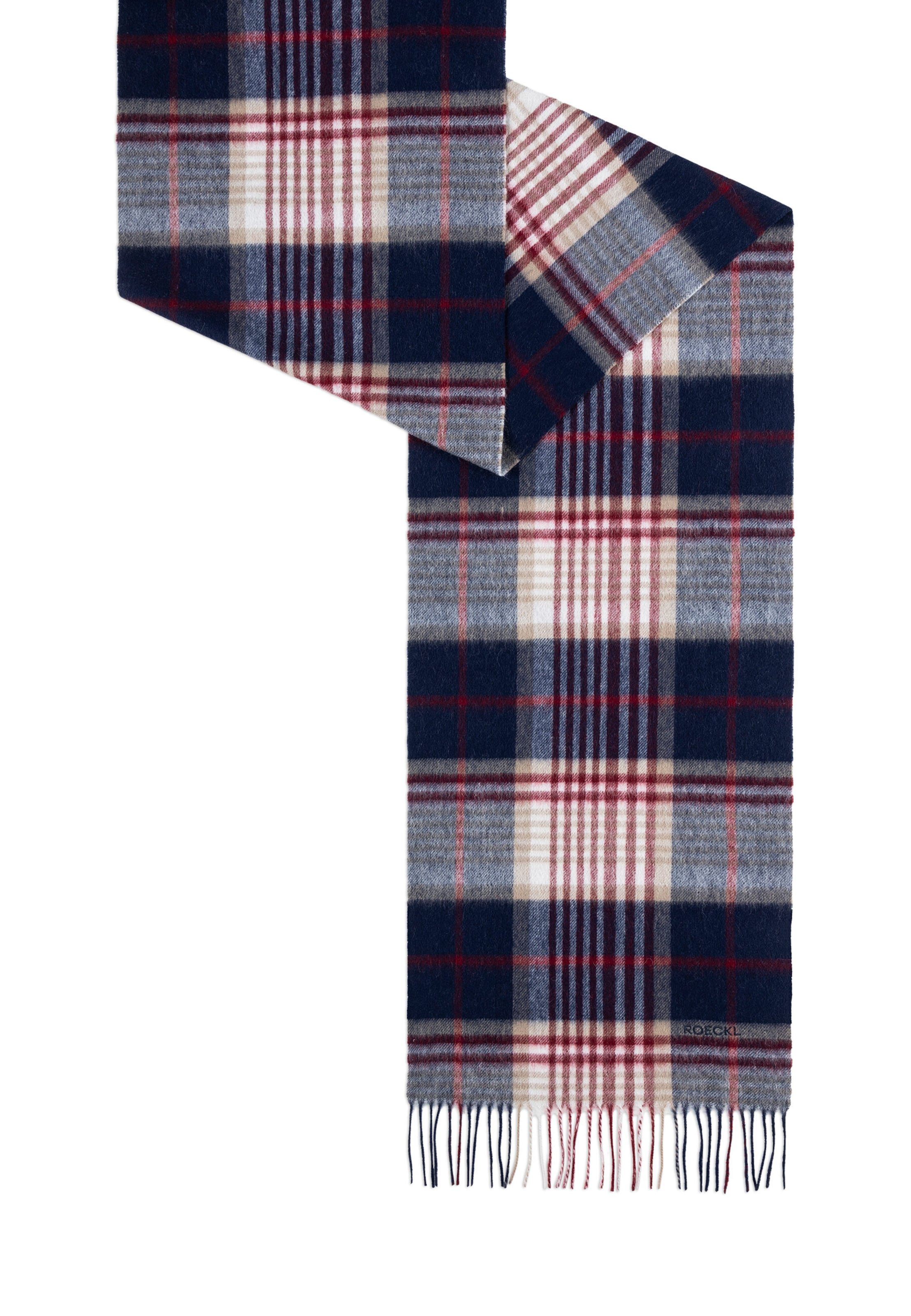 Roeckl Sjaal ' MODERN GLENCHECK ' in Blauw