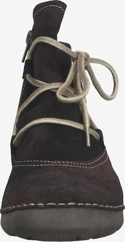 JOSEF SEIBEL Lace-Up Ankle Boots in Brown