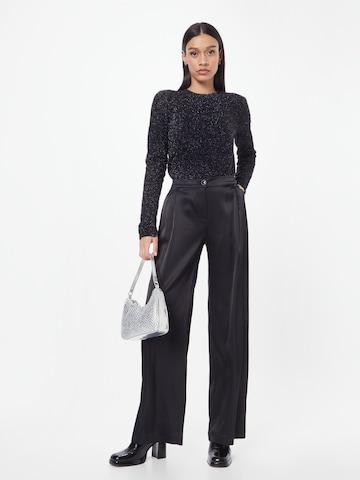 Wide Leg Pantalon à plis PATRIZIA PEPE en noir