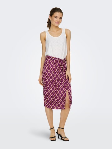 ONLY Skirt 'LEAH' in Purple