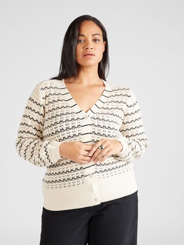 ONLY Carmakoma Cardigan 'ASA' i beige: forside