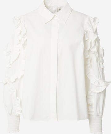 Y.A.S - Blusa 'FRIMA' em branco: frente