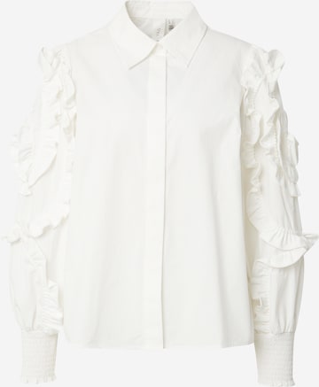 Y.A.S - Blusa 'FRIMA' en blanco: frente