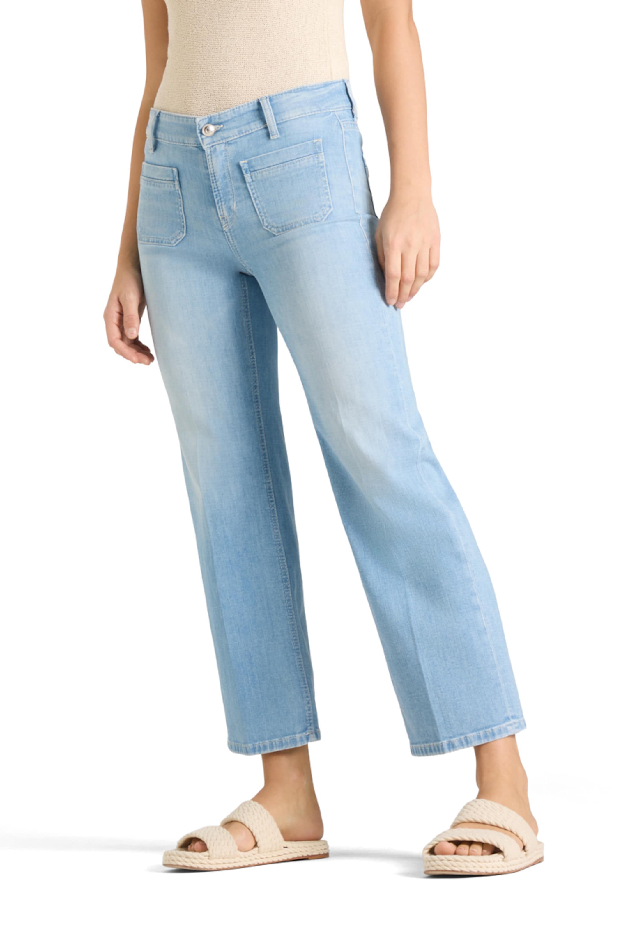Cambio Regular Jeans ' Tess ' in Blue: front